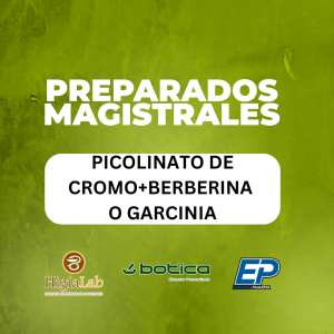 PICOLINATO DE CROMO+BERBERINA O GARCINIA
